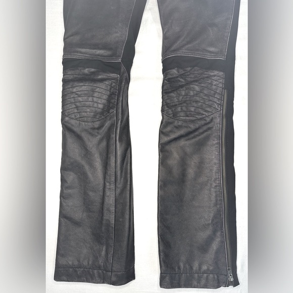 Harley Davidson Women’s Genuine Cowhide Leather Riding Pants, Size 8 - Picture 3 of 8